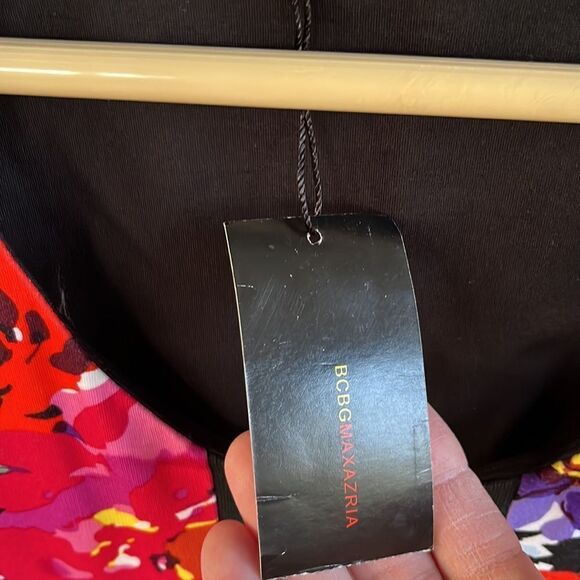 NWT BCBGMaxAzria Multicolor Floral Dress - Picture 5 of 10